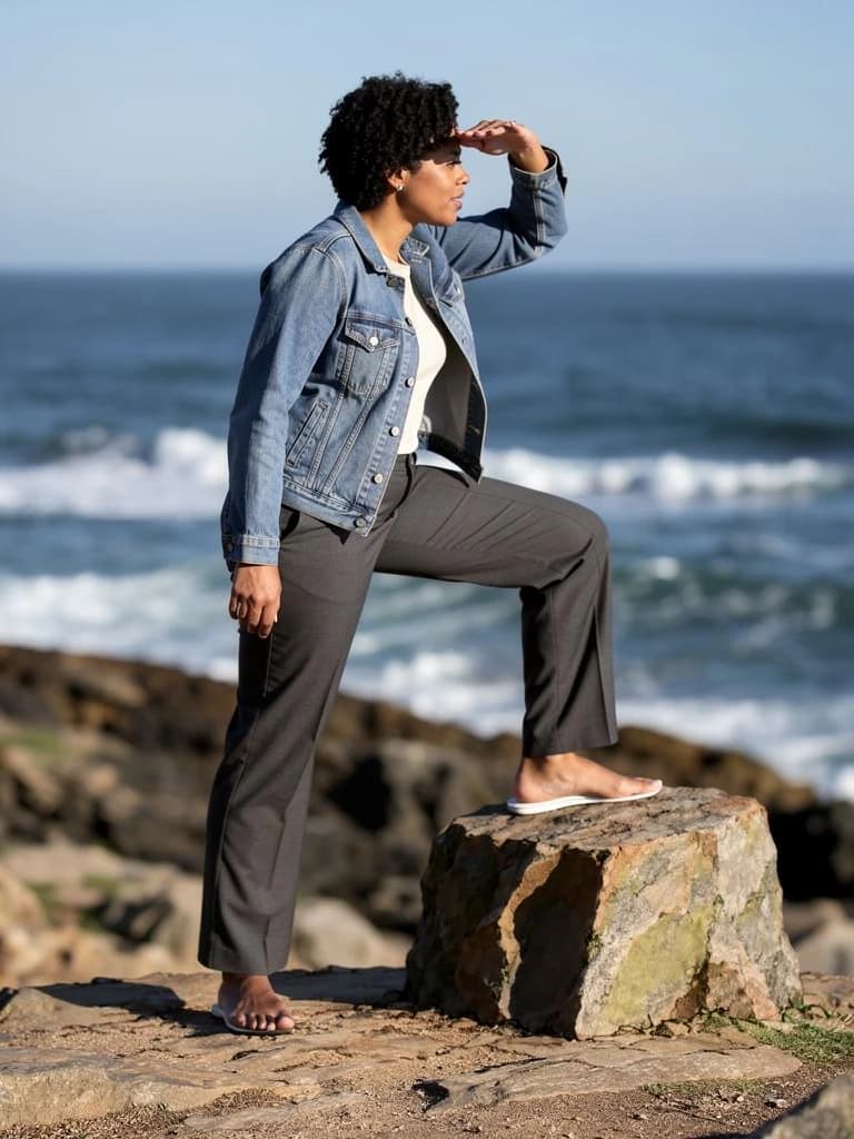 Pro output for Same woman, new pose, trial 1
