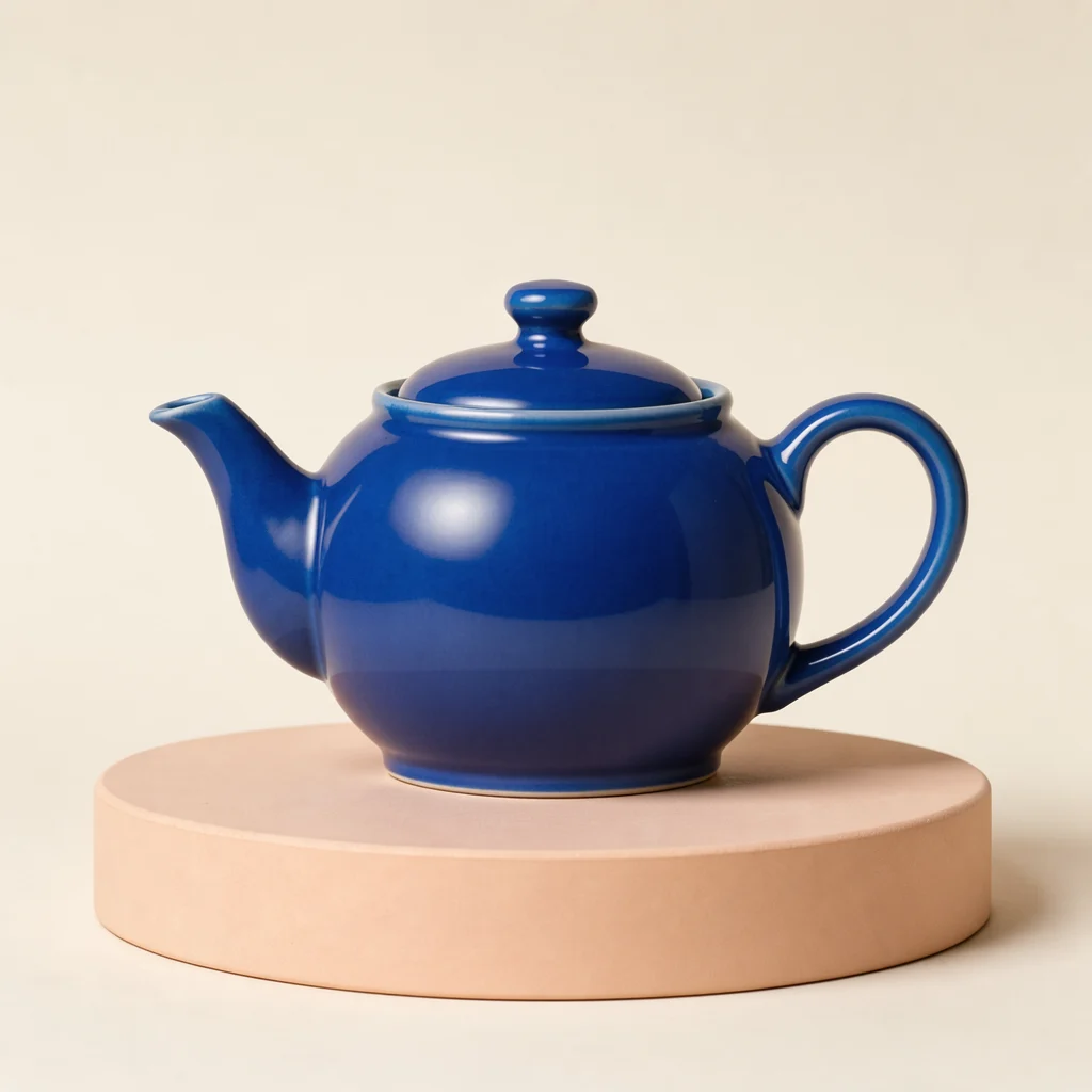 Cobalt blue teapot generated with FLUX 3 Image