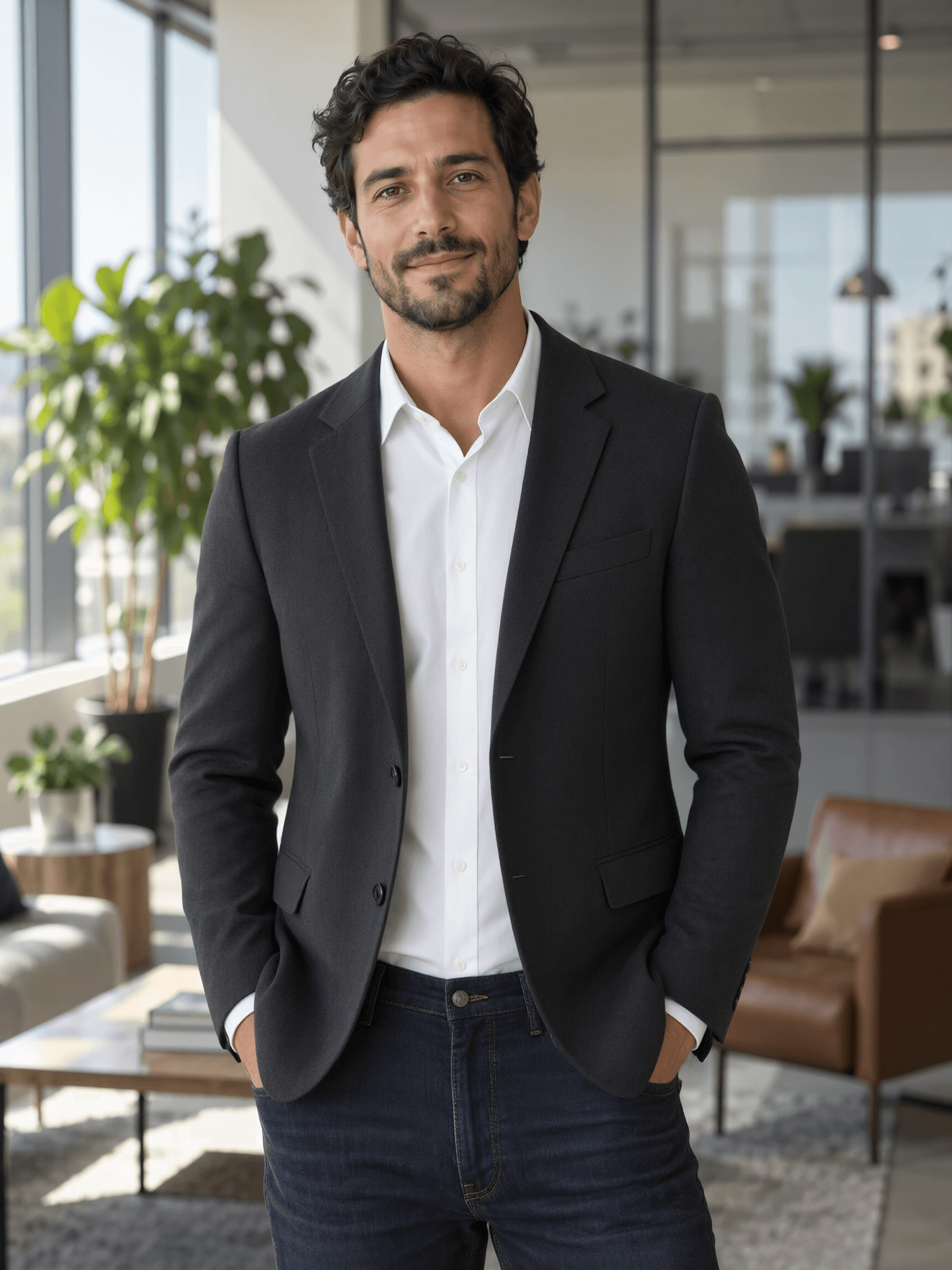 Build a business outfit: Qwen Image 2.1 Turbo, run 1