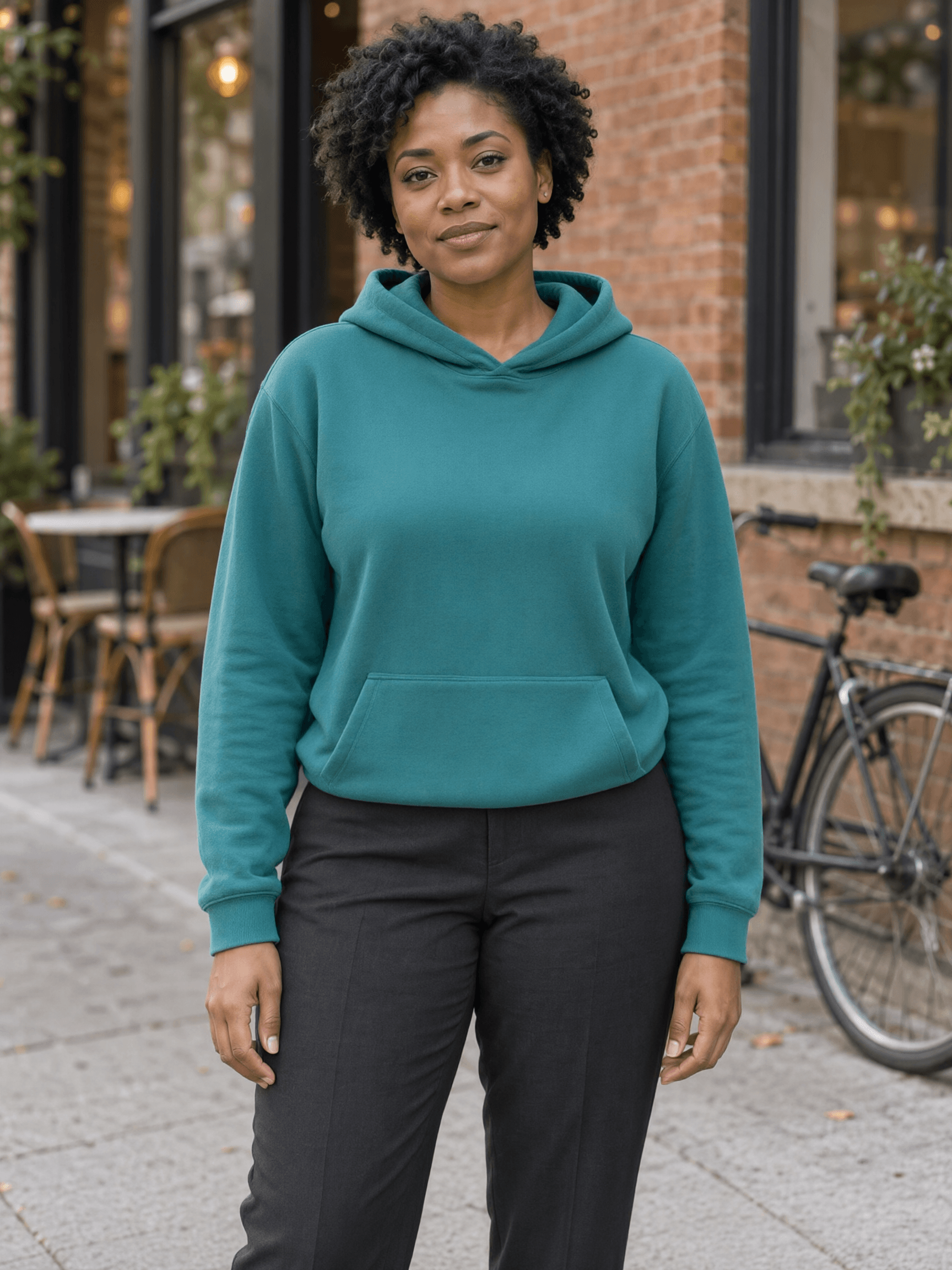 Replace a jacket outdoors: Qwen Image 2.1 Turbo, run 2