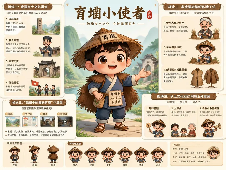 An illustrated explorer character and costume design sheet