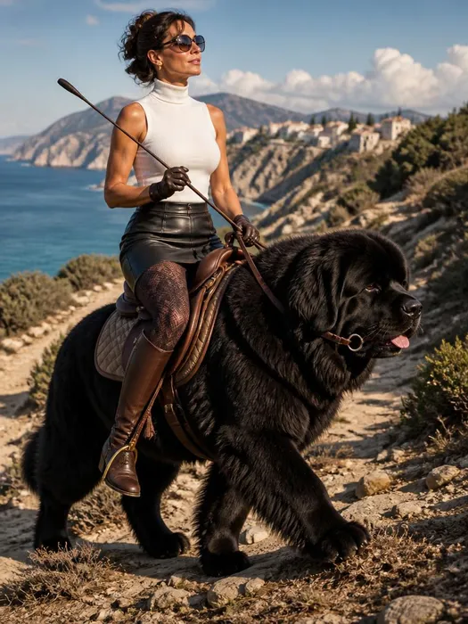 A fantastical ride along a mountainous coastline