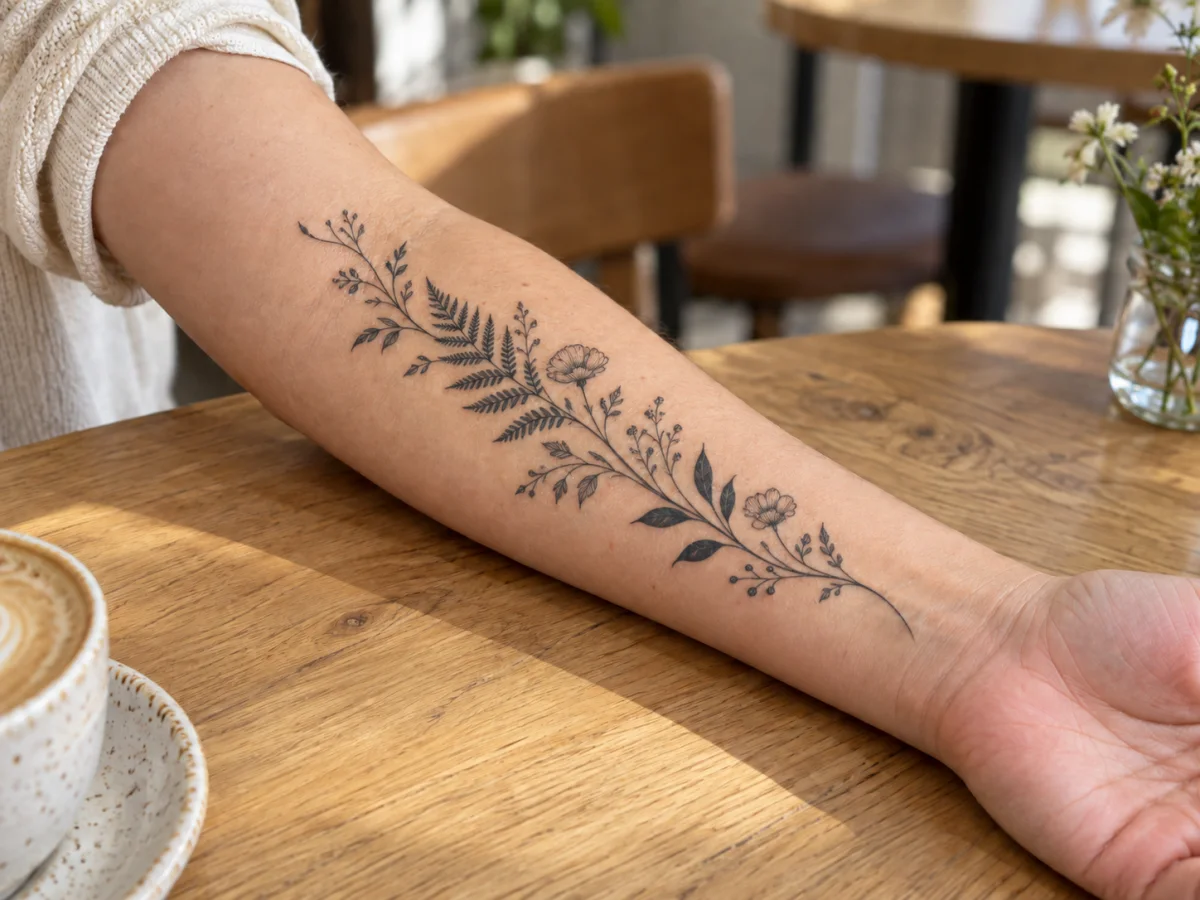 타투 디자인 미리 보기: 변경 후